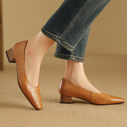 Orthopedic Balance Pointed Toe Low Heel Shoes - Ergonomic