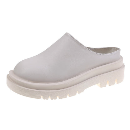 Orthopedic Balance Chunky Sole Mules - Closed Toe Comfort
