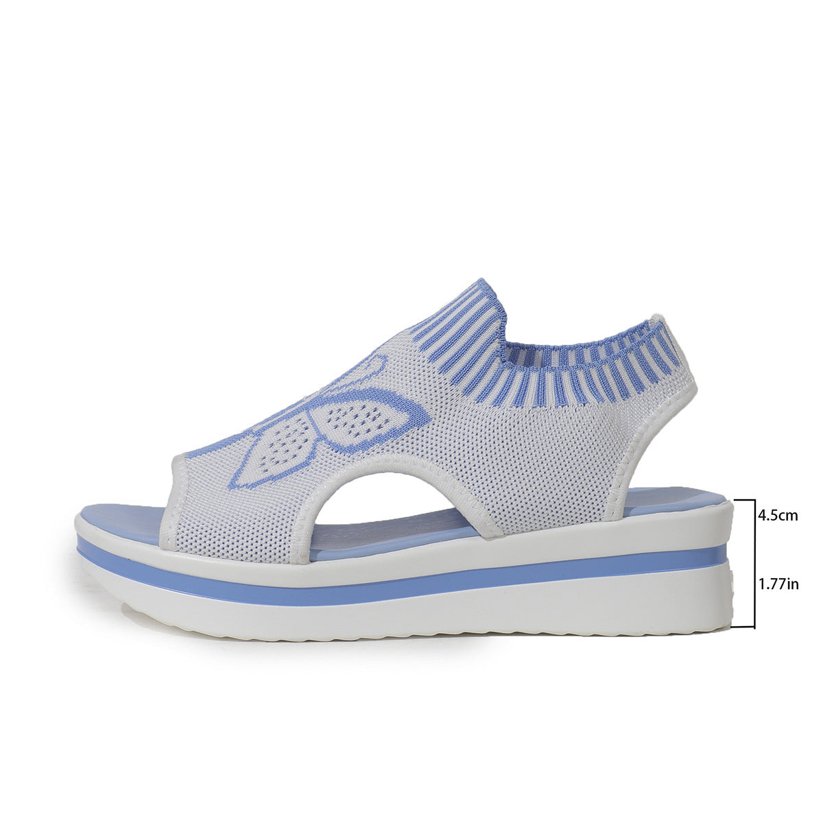 Orthopedic Balance Double Buckle Platform Comfort Slide Sandals