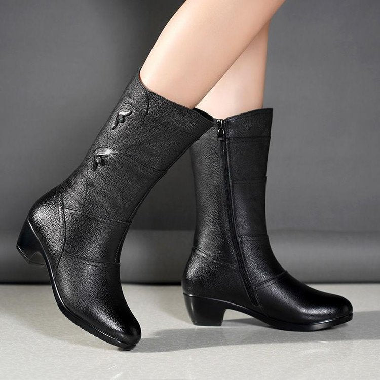 Maaike | Classic Mid-Calf Orthopedic Wedge Boots