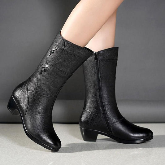 Maaike | Classic Mid-Calf Orthopedic Wedge Boots
