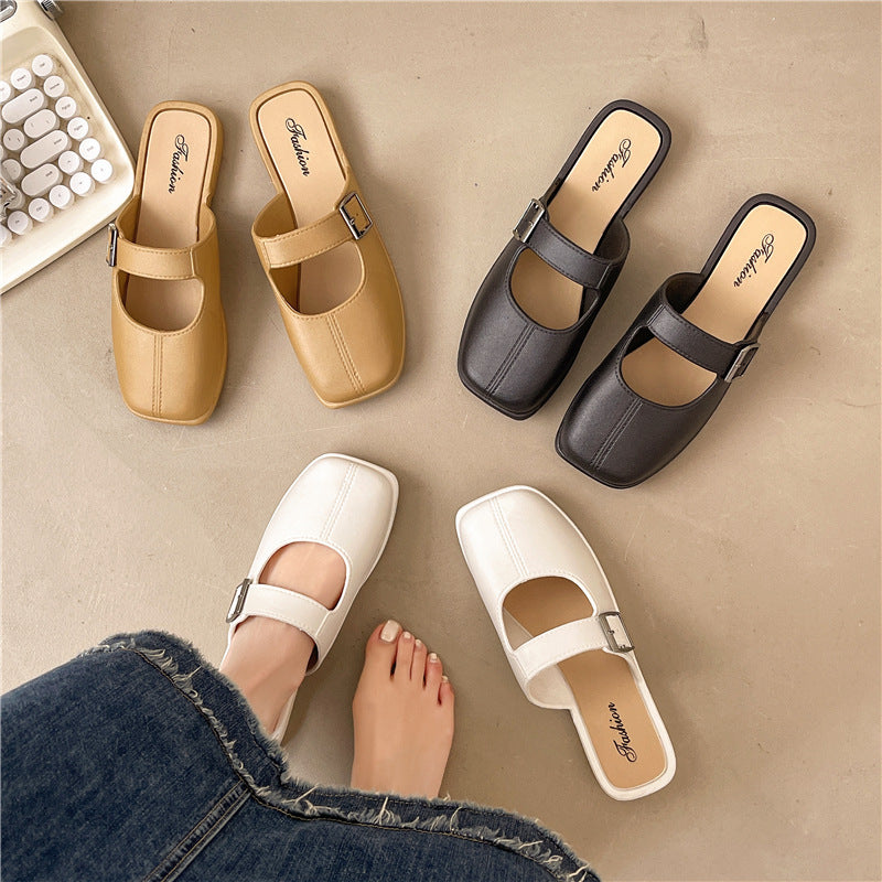 Orthopedic Balance | Minimal Buckle Strap Slide Sandals