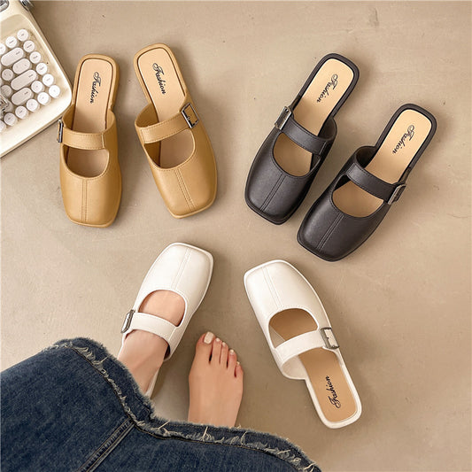 Orthopedic Balance | Minimal Buckle Strap Slide Sandals