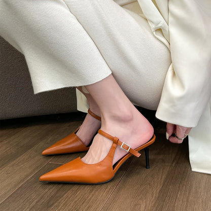 Orthopedic Balance Pointed Toe High Heel Slippers - Comfort