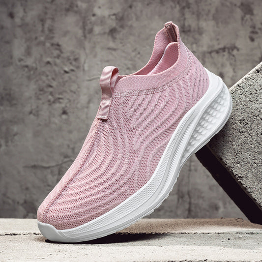 Orthopedic Balance Women’s Mesh Slip-On Sneakers – Breathable Lightweight Walking Shoes