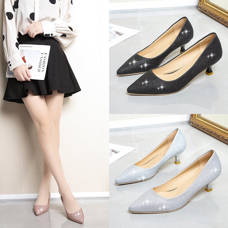 Orthopedic Balance Low-Cut Heel Shoes - Elegant Support