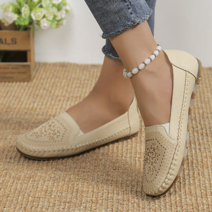 Orthopedic Balance Casual Gommino Handmade Shoes In Solid Color