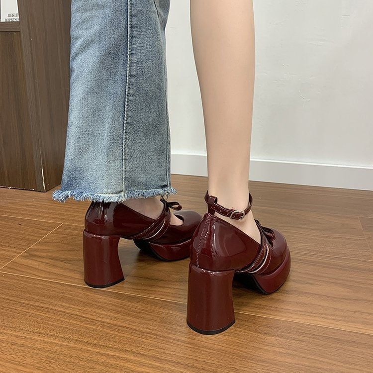 Orthopedic Balance | Chunky Platform Mary Jane Heels