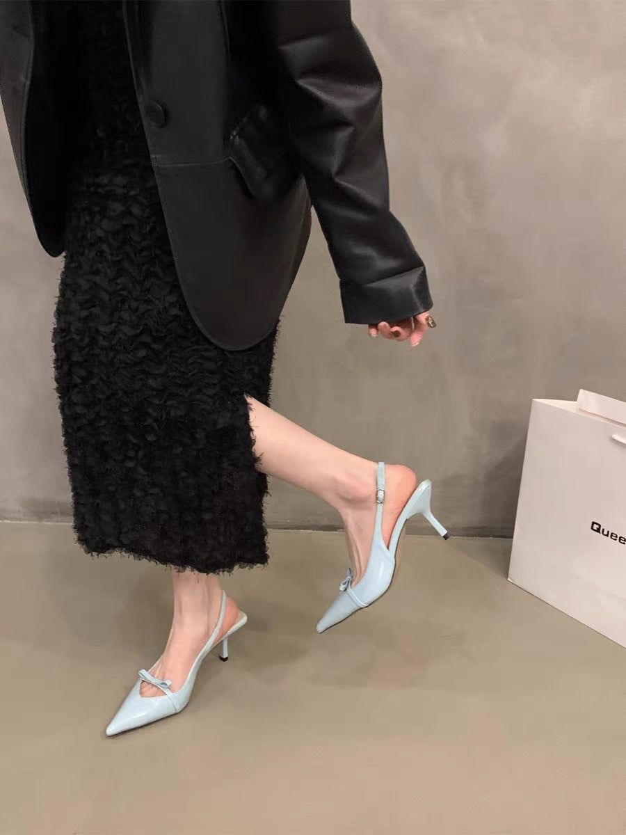 Orthopedic Balance | Pointed Toe Slingback Kitten Heel Sandals