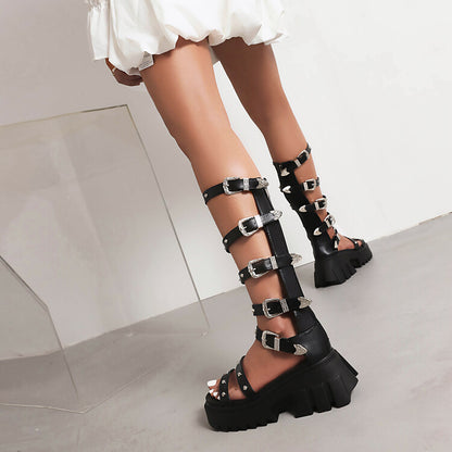 Maarika | Strappy Gladiator Platform Orthopedic Sandals