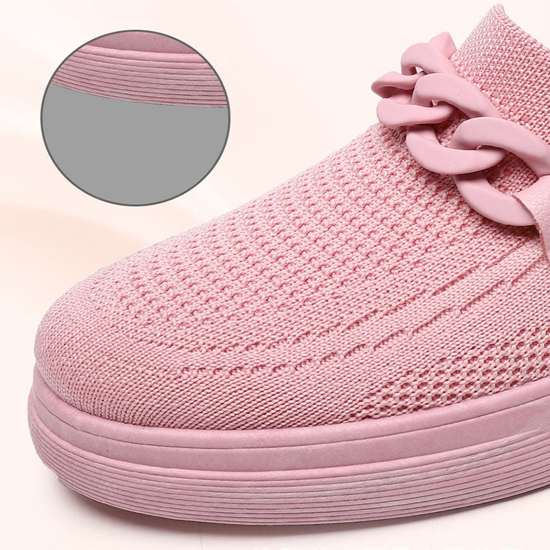 Orthopedic Balance Chain Flats - Slip-On Comfort Shoes