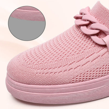 Orthopedic Balance Chain Flats - Slip-On Comfort Shoes