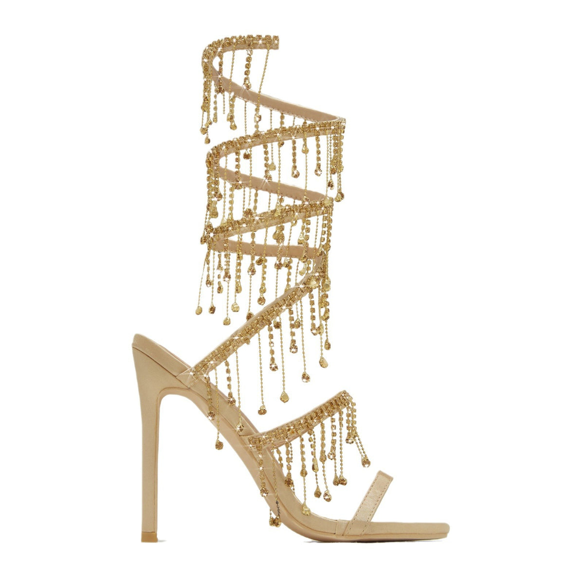 Ursella | Women’s Orthopedic Rhinestone Wraparound Stiletto Sandals