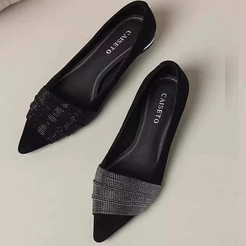 Orthopedic Balance | Pointed Toe Colorblock Ballet Flats