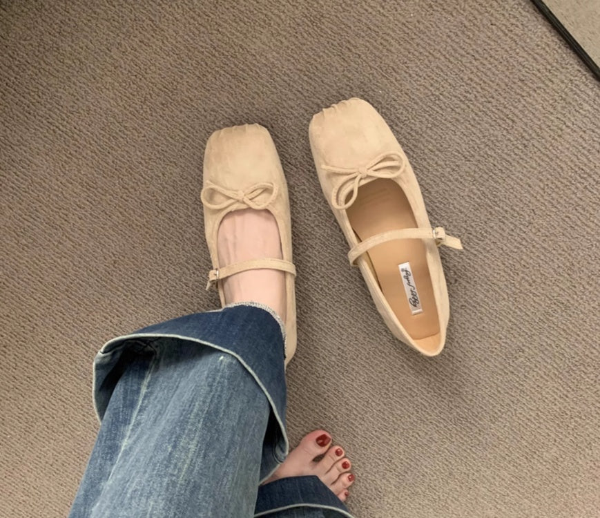 Orthopedic Balance | Square Toe Mary Jane Mule Flats