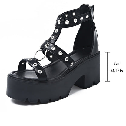Jocelisse | Women’s Orthopedic Studded Platform Gladiator Sandals