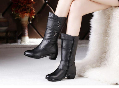 Maaike | Classic Mid-Calf Orthopedic Wedge Boots