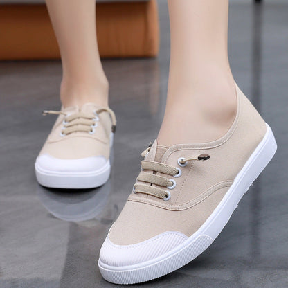 Orthopedic Balance Canvas Sneakers - Flat Sole Comfort