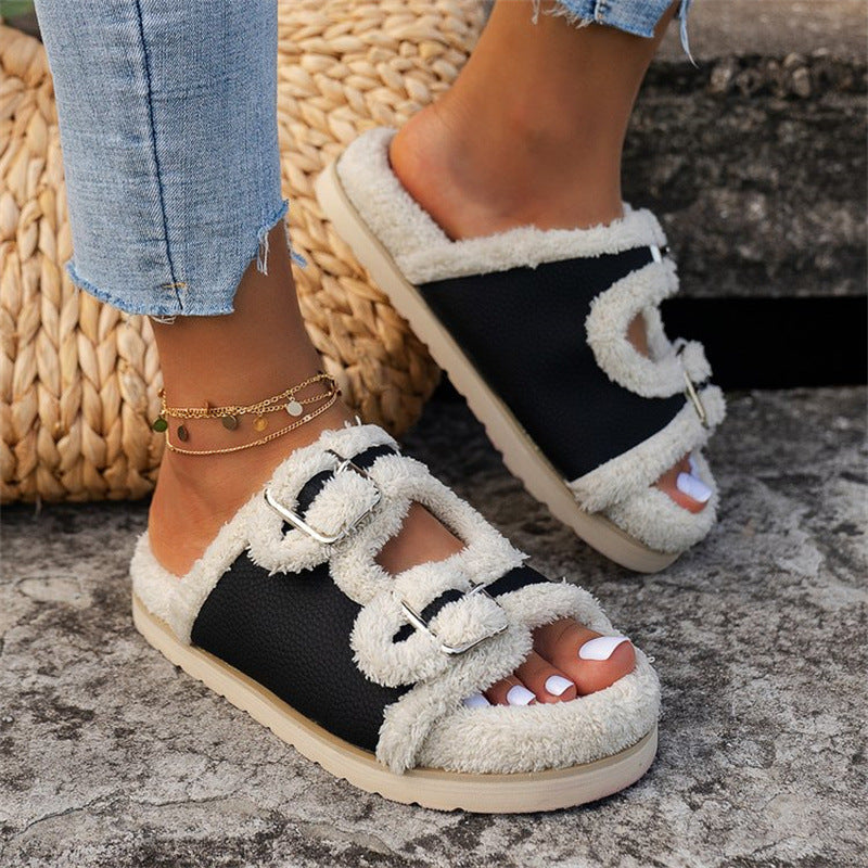 Orthopedic Balance Thick Wool Winter Slippers - Unique Comfort
