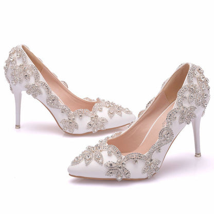 Orthopedic Balance Rhinestone High Heel Shoes