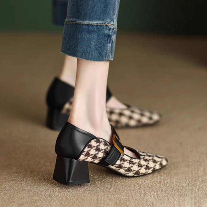 Orthopedic Balance Retro Mary Jane Shoes With Single Buckle