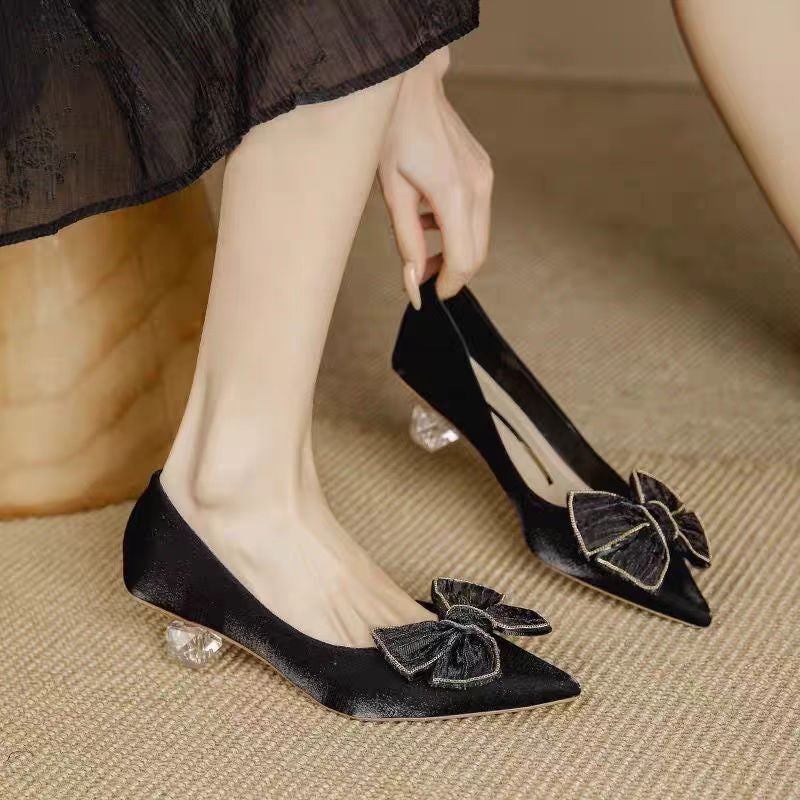 Orthopedic Balance | Bow Detail Pointed Toe Ballet Flats