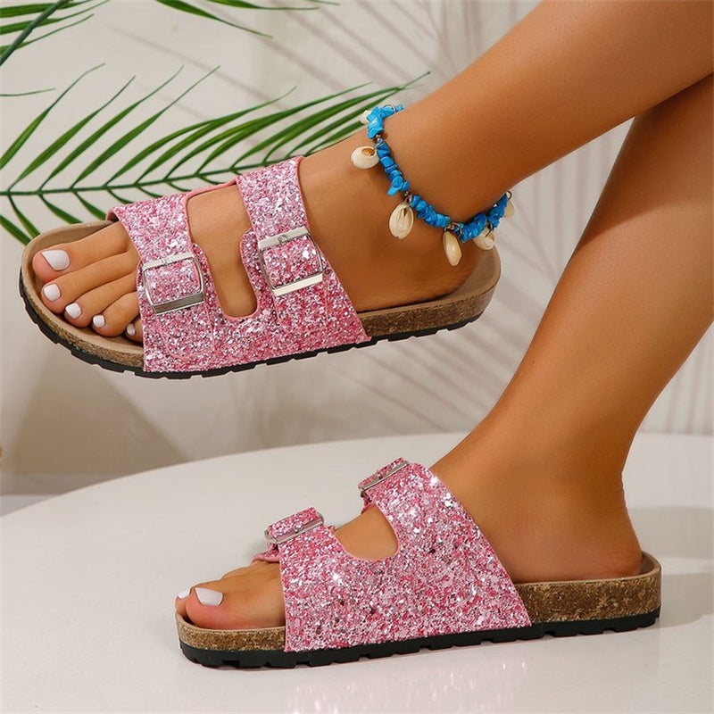 Orthopedic Balance Double Buckle Sandals - Summer Shine And Comfort