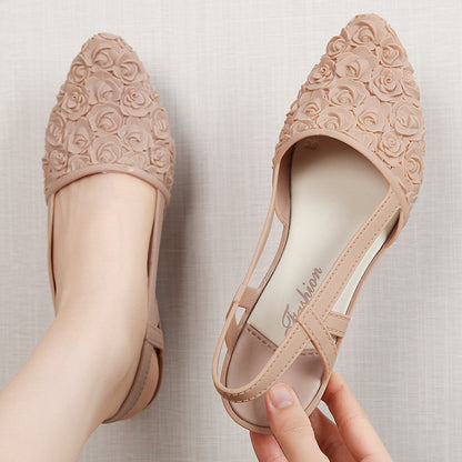 Serenity | Women’s Orthopedic Floral Lace Slingback Flats