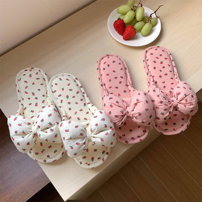 Orthopedic Balance | Polka Dot Ruffle Strap Slide Slippers