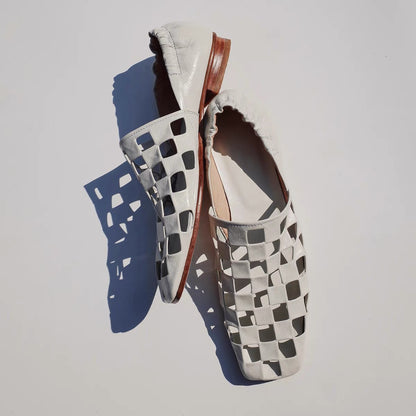 Orthopedic Balance Retro Flat Shoes With Elegant Pleats