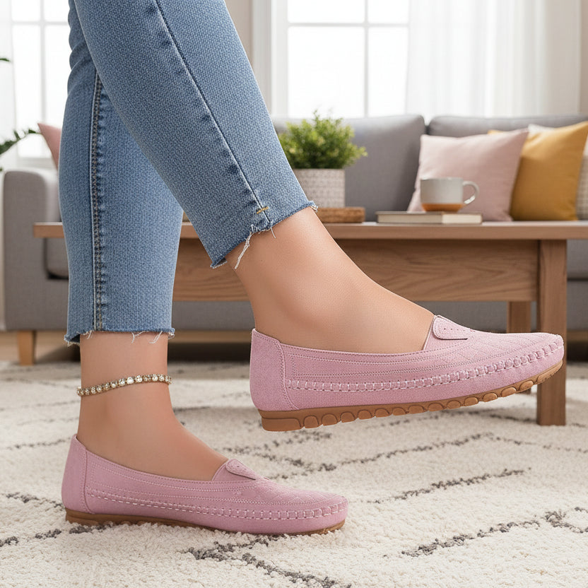 Orthopedic Balance Comfort Stitch Slip-On Loafers – Lightweight Everyday Walking Shoes
