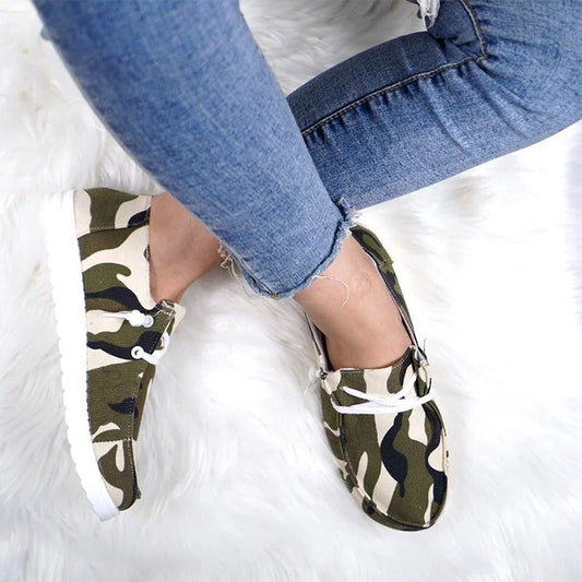 Orthopedic Balance Women's Lace-Up Flat Casual Shoes