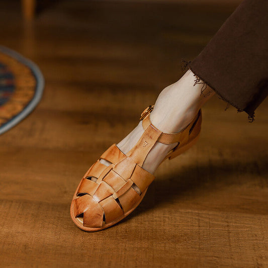 Orthopedic Balance Roman Sandals - Low Heel Comfort