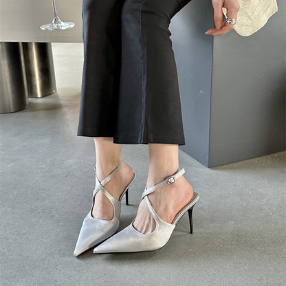 Orthopedic Balance Pointed-Toe Slingback Heels