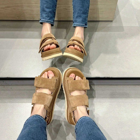 Lysara | Women’s Orthopedic Double Strap Platform Sandals