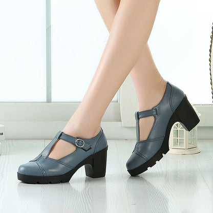 Orthopedic Balance Mid-Heel Shoes - Korean Style Comfort