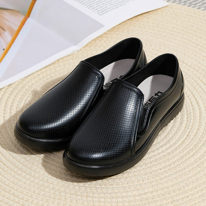 Orthopedic Balance | Perforated Leather Slip-On Comfort Shoes