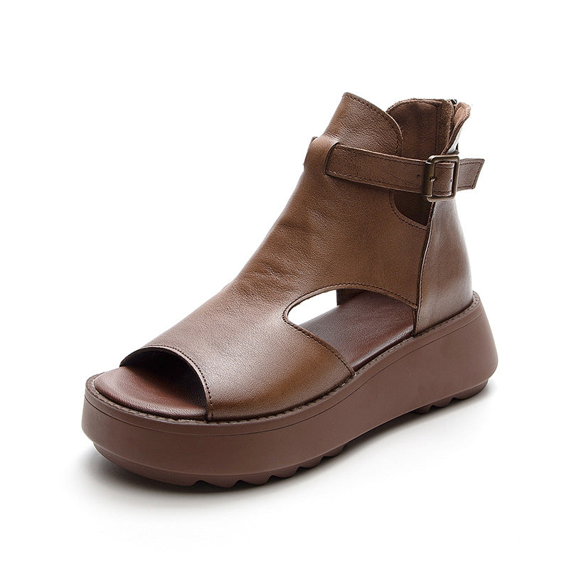 Orthopedic Balance Peep-Toe Ankle Boot Sandals