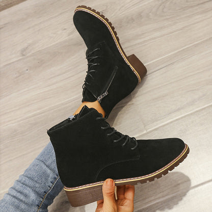 Maeve | EverStep Orthopedic Suede Lace-Up Boots