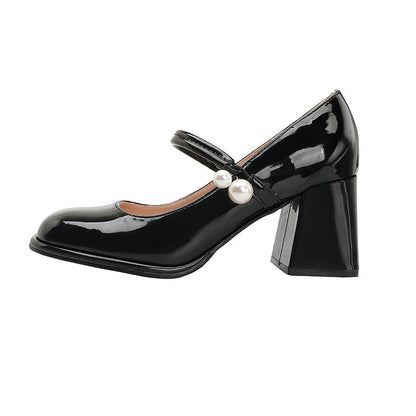 Orthopedic Balance Mary Jane Heels - Chunky Comfort Support