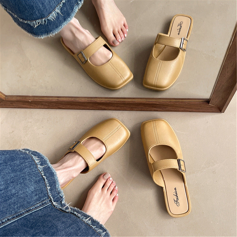 Orthopedic Balance | Minimal Buckle Strap Slide Sandals