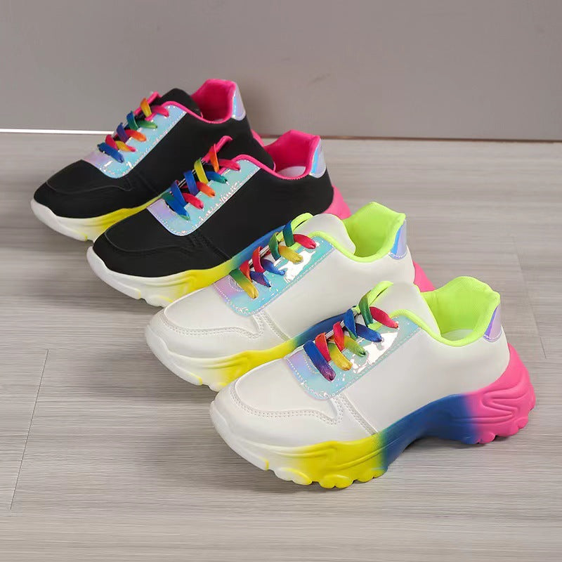 Orthopedic Balance Rainbow Sports Sneakers - Unique Style And Comfort