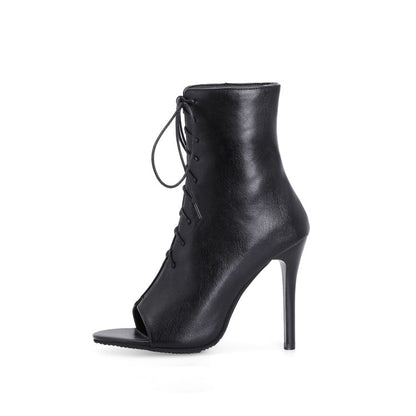 Valora | Women’s Orthopedic Peep Toe Stiletto Ankle Booties