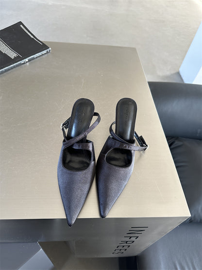 Orthopedic Balance Pointed-Toe Slingback Heels