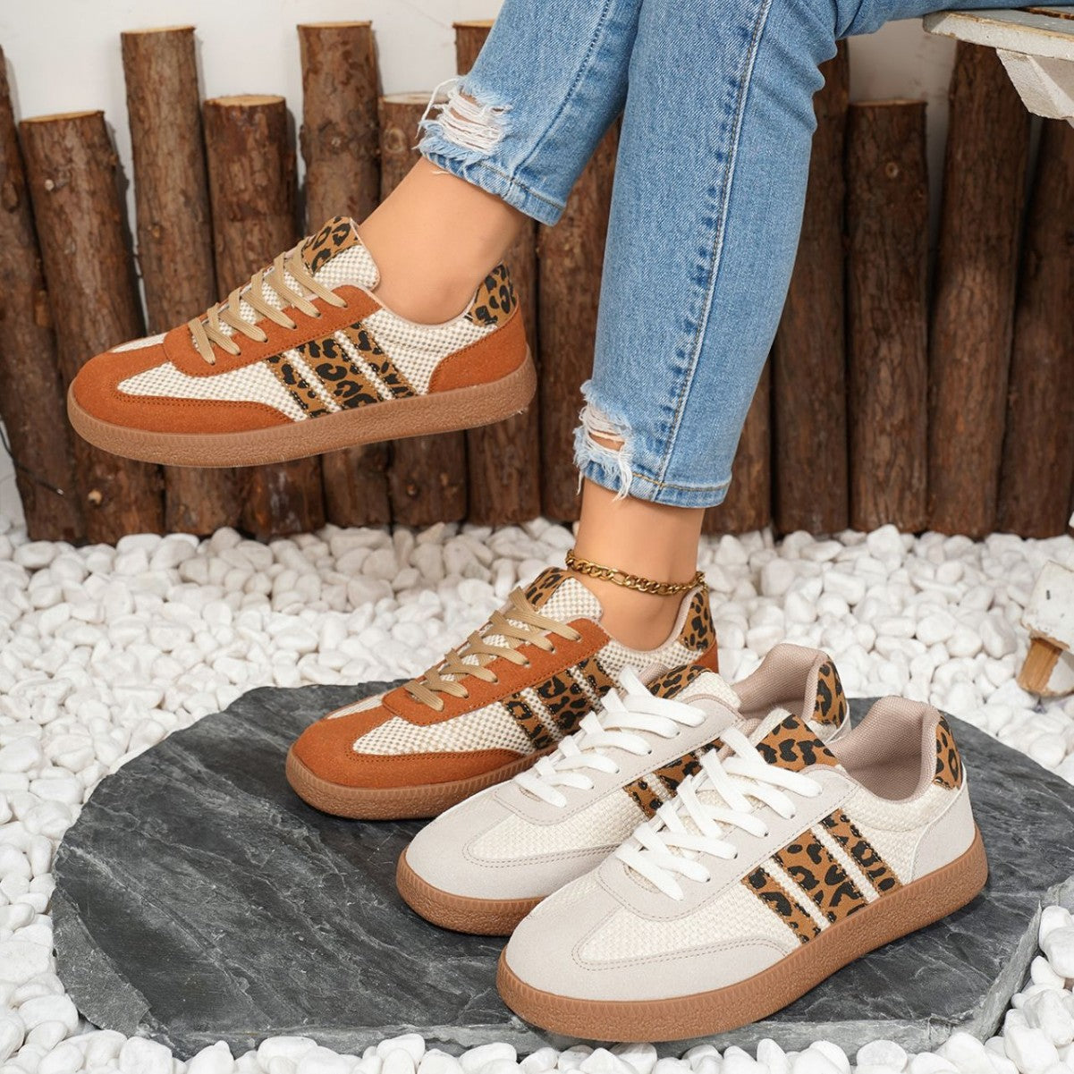 Orthopedic Balance Colorful Retro Lace-Up Ballet Flats - Unique And Trendy