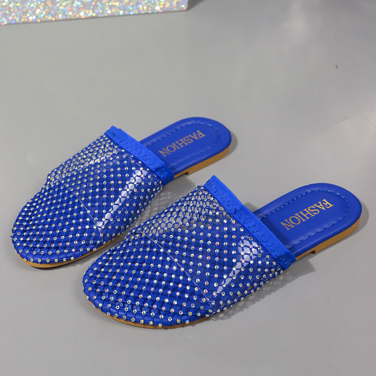 Orthopedic Rhinestone Comfort Slide Sandals