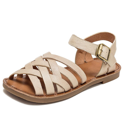 Maya | Women’s Orthopedic Leather Strap Sandals with Adjustable Buckle