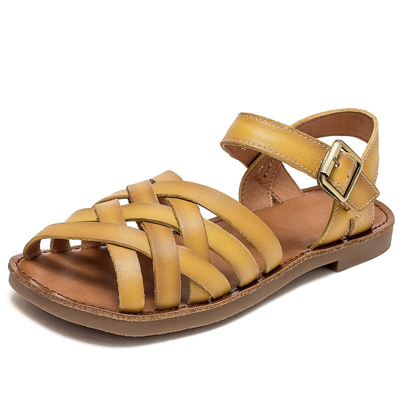 Maya | Women’s Orthopedic Leather Strap Sandals with Adjustable Buckle