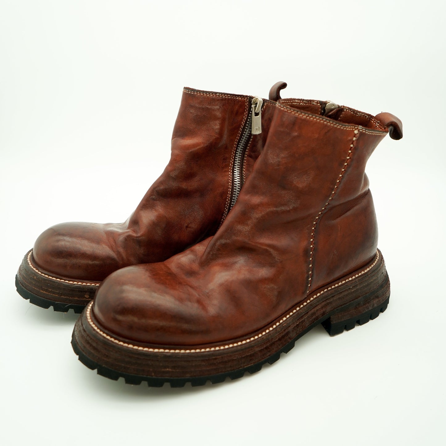 Alexander | Vintage Brown Leather Ankle Boots