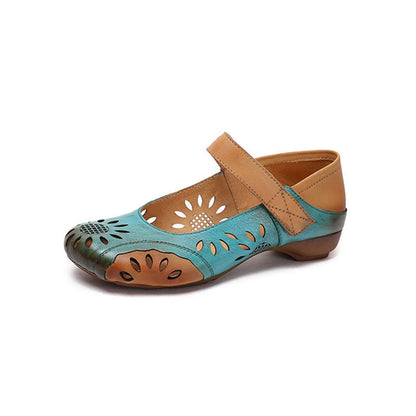 Paloma | Women’s Vintage Hand-Painted Orthopedic Mary Jane Flats